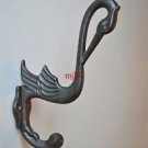 Arts & Crafts cast iron heron coathook wall door hanger coat hook AL46