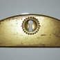 Original antique pressed brass escutcheon plate keyhole chest furniture KP15