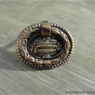 SUPER QUALITY SMALL BRASS ANTIQUE STYLE FURNITURE DRAWER RING PULL HANDLE W3