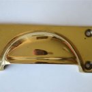 A good quality antique style brass pull furniture drawer handle MK10