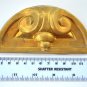 Original antique pressed brass furniture mount mirror cartouche emblem B3