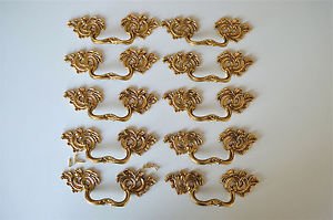 10 superb large solid brass Rococo drawer handle Louis XV furniture pull 2005