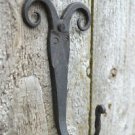 BEAUTIFUL BLACKSMITH HANDMADE RAMS HEAD WALL HOOK COAT HANGER RAM HORN HEAD B12