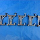 5 BEAUTIFUL ARTS AND CRAFTS STYLE CAST IRON MACKINTOSH COAT HOOK HANGER DOOR