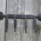 ARTS AND CRAFTS DESIGN HAND WROUGHT IRON HOOK RACK COAT HOOKS RACK V2