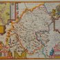 OLD COPY OF JOHN SPEED MAP OF 1610 WESTMORLAND KENDAL