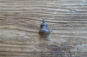 CAST IRON SMALL SCREW IN DRAWER DOOR KNOB PULL HANDLE BUREAU LOPER KNOB WH15