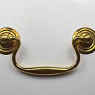 Vintage classic antique brass swan neck furniture drawer handle pull P14