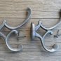 Pair of antique style cast iron Addison coat hook double coathook c/w screws