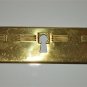 Original antique pressed brass escutcheon plate keyhole box furniture KP11