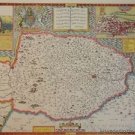 OLD COPY OF JOHN SPEED MAP OF 1610 NORFOLK NORWICH FAKENHAM