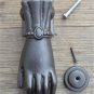 Elegant antique style ladies hand doorknocker cast iron door knocker complete Z5