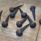 Set of 10 handmade ball head wrought iron nails door stud hanger IN3