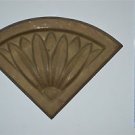 Original antique pressed brass furniture mount mirror cartouche emblem G19