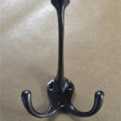 Edwardian simple cast iron triple coathook wall door hanger coat hook AL57