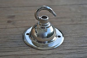 CLASSIC ANTIQUE STYLE CHROME LIGHT ROSE HOOK CEILING HOOK CHADELIER HANGER NR7