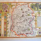 LOVELY VINTAGE REPLICA  JOHN SPEED MAP OF WILTSHIRE CIRCA.1610 STONE HENGE