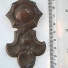 Original antique pressed copper furniture mount mirror cartouche emblem T18