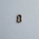ORIGINAL ANTIQUE BRASS FURNITURE ESCUTCHEON KEYHOLE KEY HOLE 18E