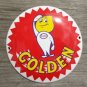 SUPERB VINTAGE ESSO GOLDEN ENAMEL METAL SIGN PLAQUE