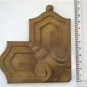 Original antique pressed brass furniture mount mirror cartouche emblem T6
