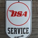 Superb heavy quality porcelain advertising sign BSA service garage plaque B1