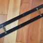 Large original antique ebony & brass parallel ruler navigational instrument 2