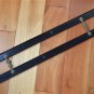 Large original antique ebony & brass parallel ruler navigational instrument 2
