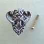 ANTIQUE STYLE KINGS HEAD CAST IRON FURNITURE KNOB DRAWER DOOR HANDLE WH44