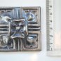 Original Art Deco pressed steel furniture mount mirror cartouche emblem T21