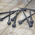 Set of 10 large handmade ball head wrought iron nails door stud hanger IN2