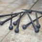 Set of 10 large handmade ball head wrought iron nails door stud hanger IN2
