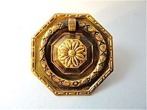 CLASSIC QUALITY BRASS ANTIQUE STYLE FURNITURE DRAWER RING PULL HANDLE W88