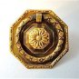 CLASSIC QUALITY BRASS ANTIQUE STYLE FURNITURE DRAWER RING PULL HANDLE W88