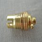 BRASS BAYONET FITTING BULB HOLDER LAMP HOLDER EARTHED WITH SHADE RING 10MM L2