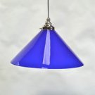 Large vintage handmade Italian blue glass cooli pendant light hanging lamp LNSR4