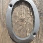 VINTAGE STYLE CAST IRON HOUSE DOOR NUMBER 0 STREET DOOR HOUSE NUMBER