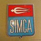 SUPERB VINTAGE STYLE SIMCA ENAMEL METAL SIGN PLAQUE AUTOMOBILE BADGE