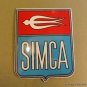 SUPERB VINTAGE STYLE SIMCA ENAMEL METAL SIGN PLAQUE AUTOMOBILE BADGE