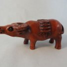 BEAUTIFUL HAND CARVED WOODEN BOXWOOD NETSUKE LUCKY COW FB8