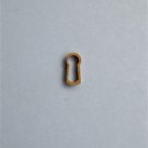 ORIGINAL ANTIQUE BRASS FURNITURE ESCUTCHEON KEYHOLE KEY HOLE 20E