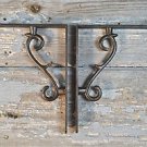 LOVELY SIMPLE CONTEMPORARY IRON SHELF BRACKETS SHELVING SHELVES BRACKET EB1