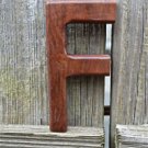 HANDCARVED WOODEN 3 DIMENSIONAL LETTER F SIGN FONT SHELF ART NAME LETTER