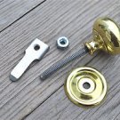 A QUALITY ENGLISH MADE BRASS CUPBOARD CABINET TURN KNOB LATCH DOOR LATCH CB15