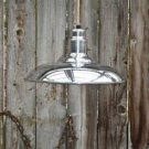 VINTAGE STYLE POLISHED ALUMINIUM CAFE HANGING LIGHT PENDANT LAMP CEILING SHADE