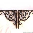 PAIR OF CLASSIC VICTORIAN VINES BRACKETS CAST IRON SHELF BRACKET CISTERN