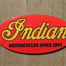 QUALITY ENAMEL INDIAN MOTORCYCLES SIGN PLAQUE VINTAGE STYLE GARAGE WALL OVAL RY