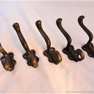 SET OF 5 CLASSIC ART NOUVEAU STYLE CAST IRON COATHOOKS COAT HOOK COATHOOK R15