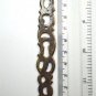 Antique brass keyhole escutcheon plate chest door drawer lock cover P4