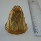 Original antique pressed brass furniture mount light lamp part fitting T19